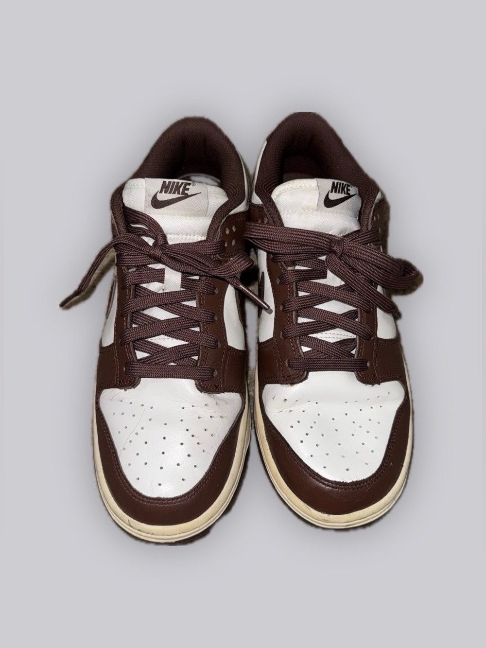 Nike Women’s Brown & White Low-Top Dunks